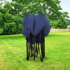 LifeGoods Partytent - 3x3 M - Easy Up - Opvouwbaar - Waterdicht - Draagtas Met Wieltjes - Donkerblauw -Meubel Verkoop 1200x1200 503