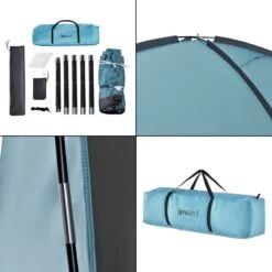 Pro-Tec Paviljoen Grästorp Met LED-verlichting 345x345x247 Cm Lichtblauw -Meubel Verkoop 1200x1200 511