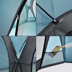 Pro-Tec Paviljoen Grästorp Met LED-verlichting 345x345x247 Cm Lichtblauw -Meubel Verkoop 1200x1200 513