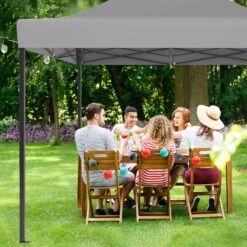 LifeGoods Partytent - 3x4.5 M - Zijwanden - Easy Up - Opvouwbaar - Waterdicht - Draagtas Met Wieltjes - Donkergrijs -Meubel Verkoop 1200x1200 516