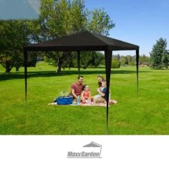MaxxGarden Partytent - Paviljoen - 3x3 - Waterdicht - Zwart -Meubel Verkoop 1200x1200 530