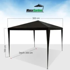 MaxxGarden Partytent - Paviljoen - 3x3 - Waterdicht - Zwart -Meubel Verkoop 1200x1200 531