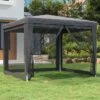 Prolenta Premium Partytent Met 4 Mesh Zijwanden 3x3 M HDPE Antracietkleurig -Meubel Verkoop 1200x1200 538