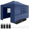 LifeGoods Partytent - 3x4.5 M - Zijwanden - Easy Up - Opvouwbaar - Waterdicht - Draagtas Met Wieltjes - Donkerblauw -Meubel Verkoop 1200x1200 560