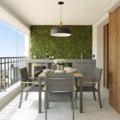 NATERIAL - Tuintafel Vierkant ORIS - 4 Personen - Houten Tafel 90x90 Cm - Aluminium - Met Houten Blad - Eucalyptus -Meubel Verkoop 1200x1200 579