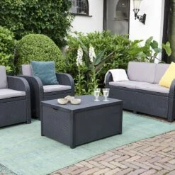 Allibert Arica Tuintafel - 79x59,5x42 Cm - Grafiet -Meubel Verkoop 1200x1200 586