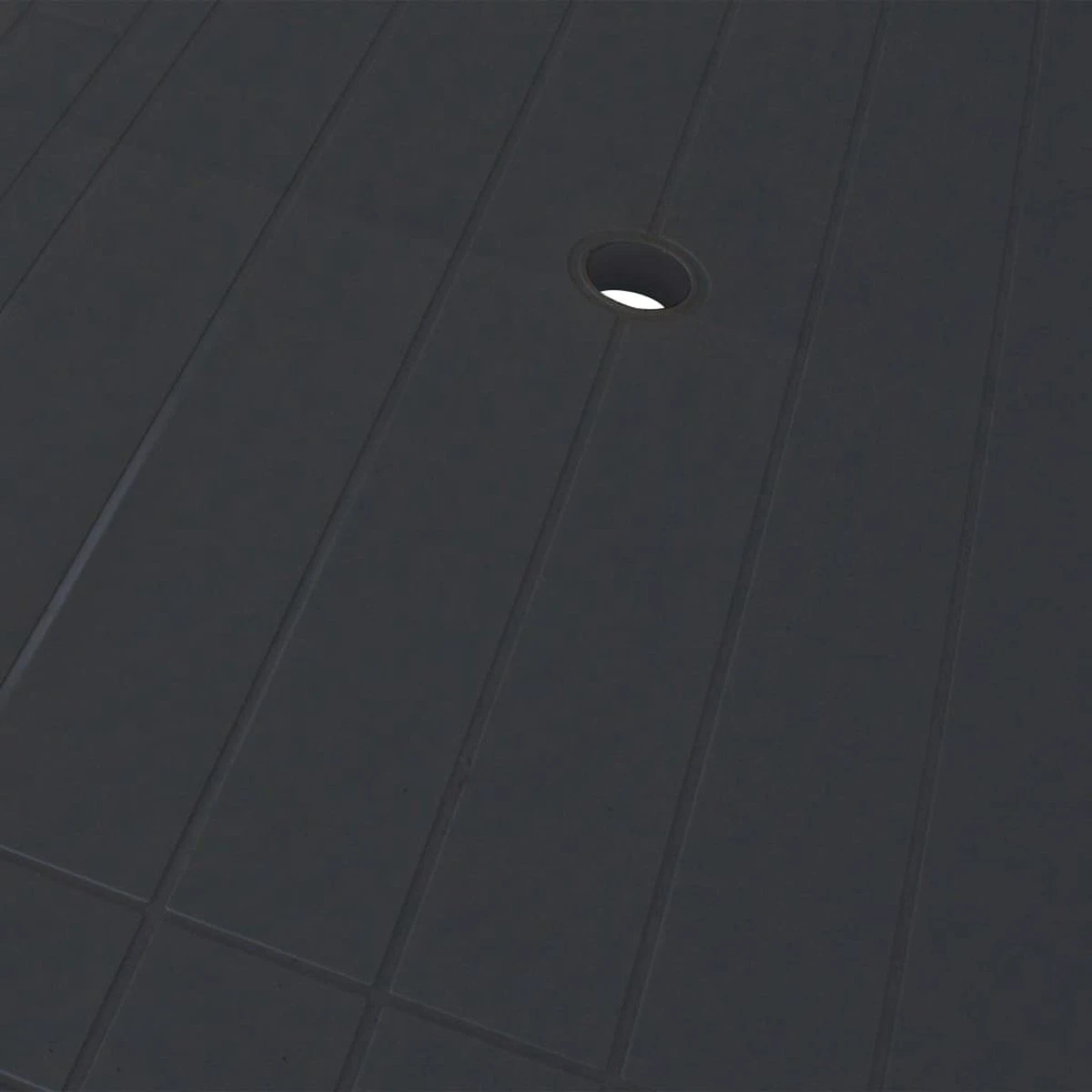 VidaXL Tuintafel 126x76x72 Cm Kunststof Antraciet 5 VidaXL Tuintafel 126x76x72 Cm Kunststof Antraciet - Afbeelding 3