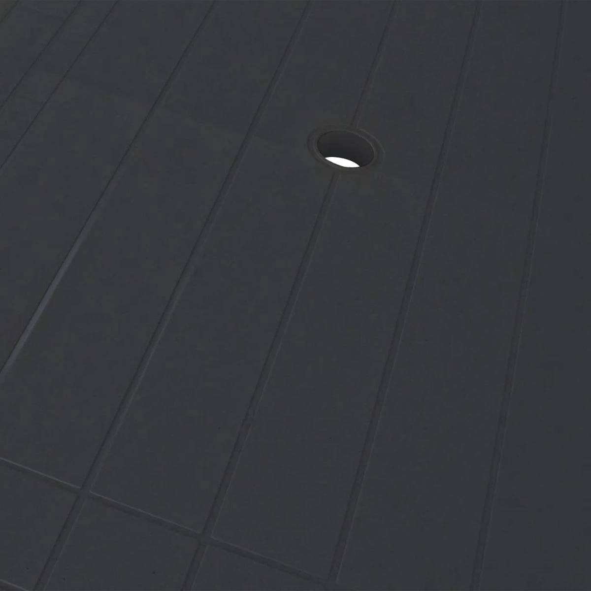 VidaXL Tuintafel 126x76x72 Cm Kunststof Antraciet 6 VidaXL Tuintafel 126x76x72 Cm Kunststof Antraciet - Afbeelding 4