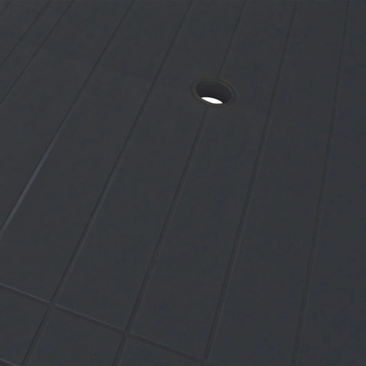 VidaXL Tuintafel 126x76x72 Cm Kunststof Antraciet 7 VidaXL Tuintafel 126x76x72 Cm Kunststof Antraciet - Afbeelding 5