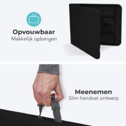 LifeGoods Klaptafel - Inklapbaar - 70x180cm - Verstelbare Vouwtafel - Weerbestendig - Zwart -Meubel Verkoop 1200x1200 639