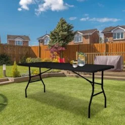 LifeGoods Klaptafel - Inklapbaar - 70x180cm - Verstelbare Vouwtafel - Weerbestendig - Zwart -Meubel Verkoop 1200x1200 641