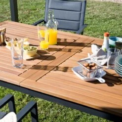 NATERIAL - Uitschuifbare Tuintafel ORIS - Uitschuifbare Tafel Voor 6 Tot 8 Personen - 180-240x100 Cm - Aluminium - Hout Eucalyptus 14 NATERIAL - Uitschuifbare Tuintafel ORIS - Uitschuifbare Tafel Voor 6 Tot 8 Personen - 180-240x100 Cm - Aluminium - Hout Eucalyptus -Meubel Verkoop 1200x1200 660