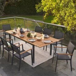 NATERIAL - Uitschuifbare Tuintafel ORIS - Uitschuifbare Tafel Voor 6 Tot 8 Personen - 180-240x100 Cm - Aluminium - Hout Eucalyptus 17 NATERIAL - Uitschuifbare Tuintafel ORIS - Uitschuifbare Tafel Voor 6 Tot 8 Personen - 180-240x100 Cm - Aluminium - Hout Eucalyptus -Meubel Verkoop 1200x1200 663