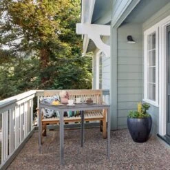 Relaxdays Tuintafel Vierkant - Grijze Buitentafel - Eettafel Tuin - Moderne Balkontafel -Meubel Verkoop 1200x1200 674