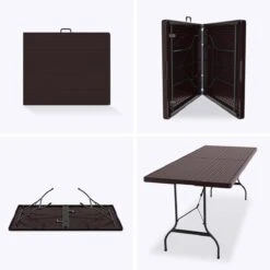 LifeGoods Klaptafel - Inklapbaar - 180 Cm - 6 Tot 8 Personen - Bruin -Meubel Verkoop 1200x1200 702