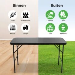 LifeGoods Klaptafel - Inklapbaar - 120 Cm - 4 Personen - Zwart 14 LifeGoods Klaptafel - Inklapbaar - 120 Cm - 4 Personen - Zwart -Meubel Verkoop 1200x1200 705