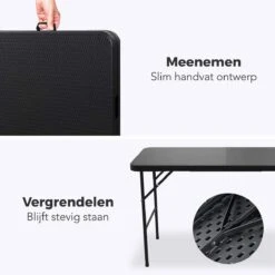 LifeGoods Klaptafel - Inklapbaar - 120 Cm - 4 Personen - Zwart 16 LifeGoods Klaptafel - Inklapbaar - 120 Cm - 4 Personen - Zwart -Meubel Verkoop 1200x1200 707