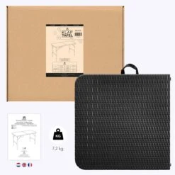LifeGoods Klaptafel - Inklapbaar - 120 Cm - 4 Personen - Zwart 21 LifeGoods Klaptafel - Inklapbaar - 120 Cm - 4 Personen - Zwart -Meubel Verkoop 1200x1200 712