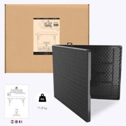 LifeGoods Klaptafel - Inklapbaar - 180 Cm - 6 Tot 8 Personen - Zwart -Meubel Verkoop 1200x1200 723