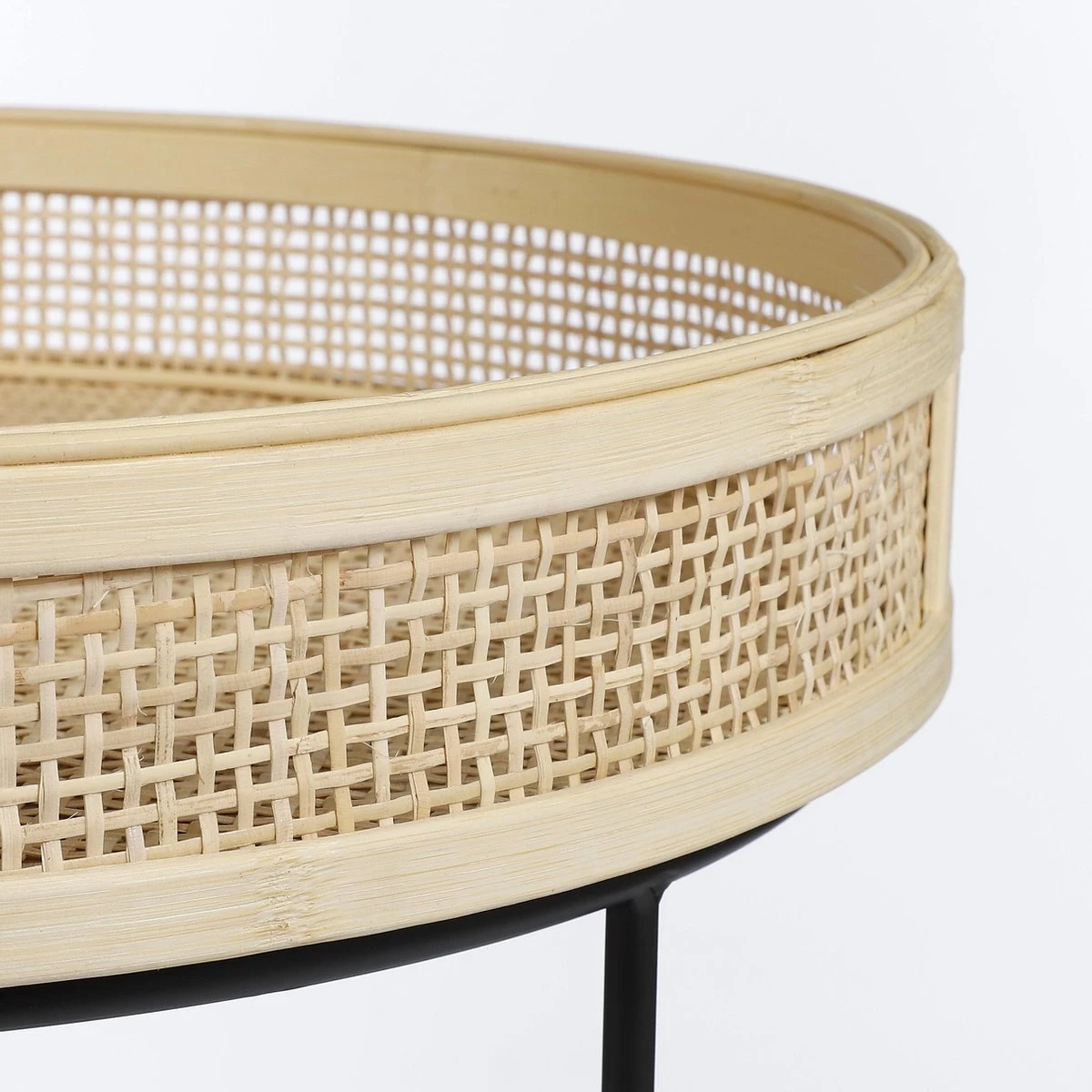 Mica Decorations Leandro Bijzettafel - Set Van 2 - H45 X Ø45 Cm - Zwart 4 Mica Decorations Leandro Bijzettafel - Set Van 2 - H45 X Ø45 Cm - Zwart - Afbeelding 2