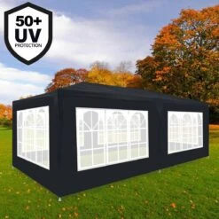 Partytent, Feesttent, Paviljoen Rimini 3x6 Meter Antraciet Met Boogramen En Zijwanden... -Meubel Verkoop 1200x1200 759