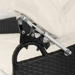 Casaria Polyrattan Zonne-Eiland Ø185cm – Incl. Kussens - Zwart Crème 31 Casaria Polyrattan Zonne-Eiland Ø185cm – Incl. Kussens - Zwart Crème -Meubel Verkoop 1200x1200 762