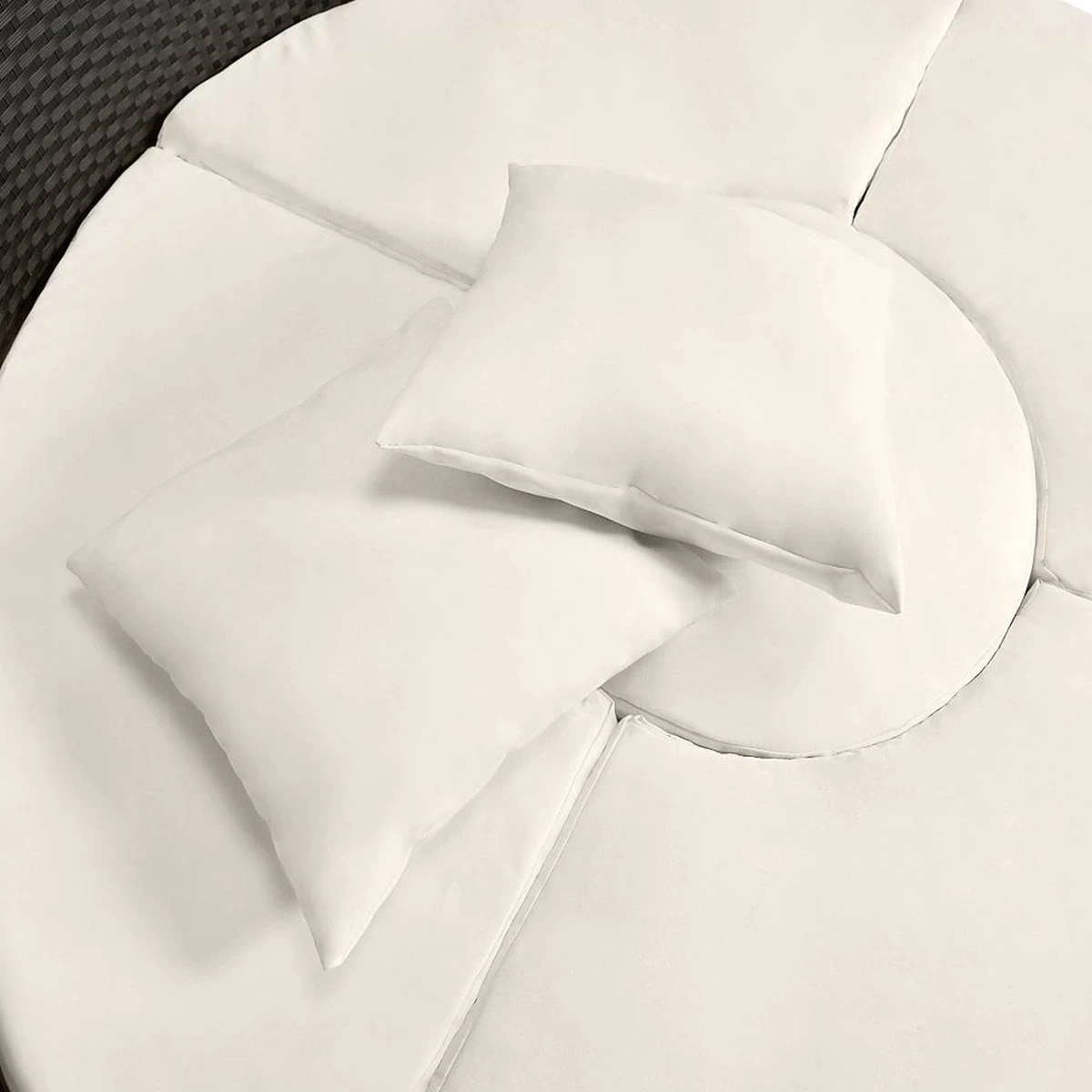 Casaria Polyrattan Zonne-Eiland Ø185cm – Incl. Kussens - Zwart Crème 20 Casaria Polyrattan Zonne-Eiland Ø185cm – Incl. Kussens - Zwart Crème - Afbeelding 18