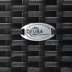 Deuba Polyrattan Tuinset Verona - 6 Stoelen + 1 Tafel Zwart -Meubel Verkoop 1200x1200 787