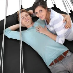 Hangnest Voor Binnen & Buiten. Met Groot En Dik Kussen Voor Volwassenen & Kinderen. Belastbaar Tot 125 Kg. VITA5 (Zwart) 9 Hangnest Voor Binnen & Buiten. Met Groot En Dik Kussen Voor Volwassenen & Kinderen. Belastbaar Tot 125 Kg. VITA5 (Zwart) -Meubel Verkoop 1200x1200 83