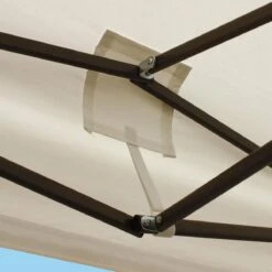 LifeGoods Partytent - 3x3 M - Zijwanden - Easy Up - Opvouwbaar - Waterdicht - Draagtas Met Wieltjes - Beige -Meubel Verkoop 1200x1200 853