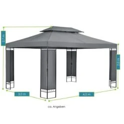 Paviljoen / Partytent - 3 X 4 Meter - Antraciet -Meubel Verkoop 1200x1200 859