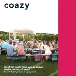 Coazy Waterdichte Partytent 3x3 Meter Opvouwbaar - Paviljoen - Easy Up - Pop-up Tent Met Haringen, Touw En Anti Slip Poten - Waterdicht - Partytenten Weerbestendig -Meubel Verkoop 1200x1200 880