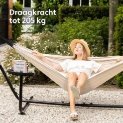 Vita5 Hangmat Met Standaard – 2 Persoons – Incl. Bekerhouder – 205kg Draaggewicht – Beige/Wit 20 Vita5 Hangmat Met Standaard – 2 Persoons – Incl. Bekerhouder – 205kg Draaggewicht – Beige/Wit -Meubel Verkoop 1200x1200 894
