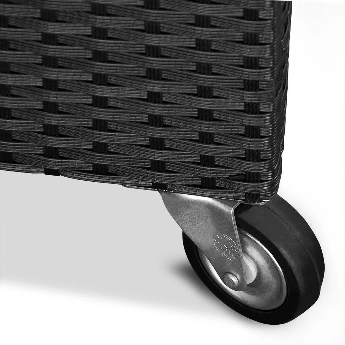 Casaria Wicker Opbergbox - Waterdicht 121,5cm Met Wielen - Grijs 9 Casaria Wicker Opbergbox - Waterdicht 121,5cm Met Wielen - Grijs - Afbeelding 7