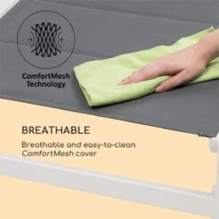 Blumfeldt Renazzo Lounge Ligstoel - Ligbed Voor De Tuin - Aluminium Tuinstoel - 6 Standen - Waterafstotend - Bekleding Van 70 % Pvc En 30 % Polyetheen - Grijs -Meubel Verkoop 1200x1200 92