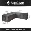 Aerocover Loungesethoes - L-vorm - L 255 X L 255 X B 100 X H 70 Cm -Meubel Verkoop 1200x1200 931