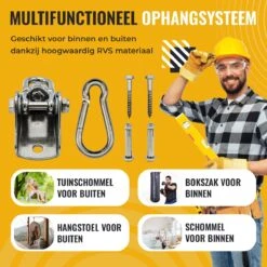 Itstrong® Plafondhaak Ophangsysteem Voor Binnen & Buiten – Ophanghaak Voor Bokszak – Schommel – Schommelstoel – Hangstoel - RVS 15 Itstrong® Plafondhaak Ophangsysteem Voor Binnen & Buiten – Ophanghaak Voor Bokszak – Schommel – Schommelstoel – Hangstoel - RVS -Meubel Verkoop 1200x1200 99