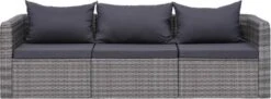 VidaXL 3-delige Loungeset Met Kussens Poly Rattan Grijs 13 VidaXL 3-delige Loungeset Met Kussens Poly Rattan Grijs -Meubel Verkoop 1200x442