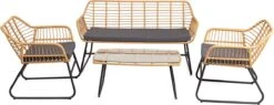 Milton & Oldbrook Tuinset 4-delig Kilsund Naturel -Meubel Verkoop 1200x460