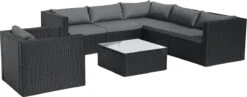 Intimo Garden Levanzo Loungeset – Zwart - 5 Tot 6 Persoons -Meubel Verkoop 1200x471