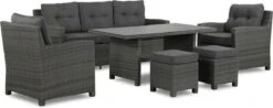 New Castle Stoel-bank Dining Loungeset 6-delig Antraciet -Meubel Verkoop 1200x475