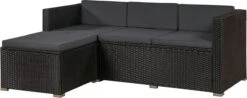 Polyrotan Loungeset Punta Cana L - Zwart -Meubel Verkoop 1200x478