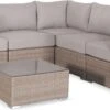 Premium Loungeset - VITTORIA - Rond Wicker– 5 Plaatsen, Naturel/beige -Meubel Verkoop 1200x493