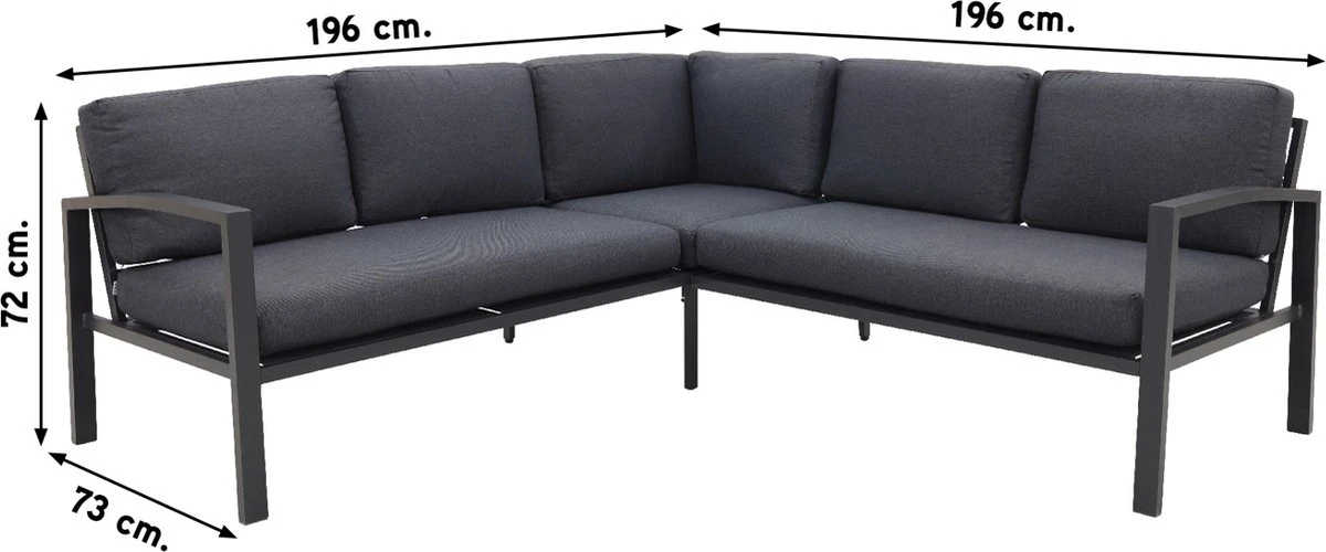 Wellington Lounge Dining Set - Carbon Black 5 Wellington Lounge Dining Set - Carbon Black - Afbeelding 3