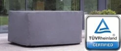 Weersbestendige Beschermhoes Tuinset (S) | 165 X 135 X 95 Cm | Premium | Waterproof | TÜV Rheinland Gecertificeerd | Hoes Voor Tuin | Waterdicht | Solution Dyed (verkleuring Onmogelijk) | Grijs / Antraciet -Meubel Verkoop 1200x511 2