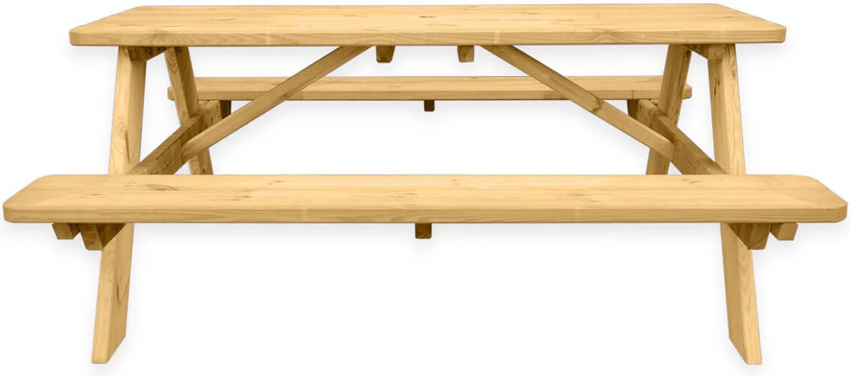 Goedkopepicknicktafels.nl | 180cm Lange Picknicktafel | Tuintafel 6 Persoons | De Luxe 180cm Lang | Geïmpregneerd Grenen Hout! 4 Goedkopepicknicktafels.nl | 180cm Lange Picknicktafel | Tuintafel 6 Persoons | De Luxe 180cm Lang | Geïmpregneerd Grenen Hout! - Afbeelding 2