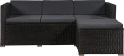 Polyrotan Loungeset Punta Cana L - Zwart -Meubel Verkoop 1200x545