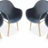 Alice's Garden Kuipstoelen CELEBES - Set Van 4 - Acacia En Kunststof - Grijs -Meubel Verkoop 1200x565