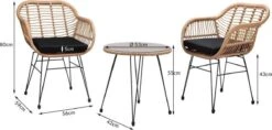 Casaria Tuinset Bali 3 Delig – 1 Tafel/2 Stoelen – Naturel Zwart 20 Casaria Tuinset Bali 3 Delig – 1 Tafel/2 Stoelen – Naturel Zwart -Meubel Verkoop 1200x575