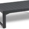 Allibert Lyon Tuintafel - 116x71,5x66/40 Cm - Grafiet -Meubel Verkoop 1200x576